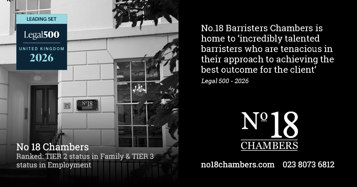 AN EXCEPTIONAL YEAR FOR NO.18 CHAMBERS IN THE ANNUAL LEGAL 500 RANKINGS