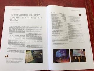 Katherine Henry (2008) is published in family affairs with article on speaking at to speak at the World Congress on Family Law and Children Rights